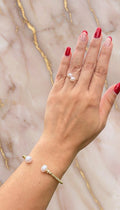 TWO PEARL RING