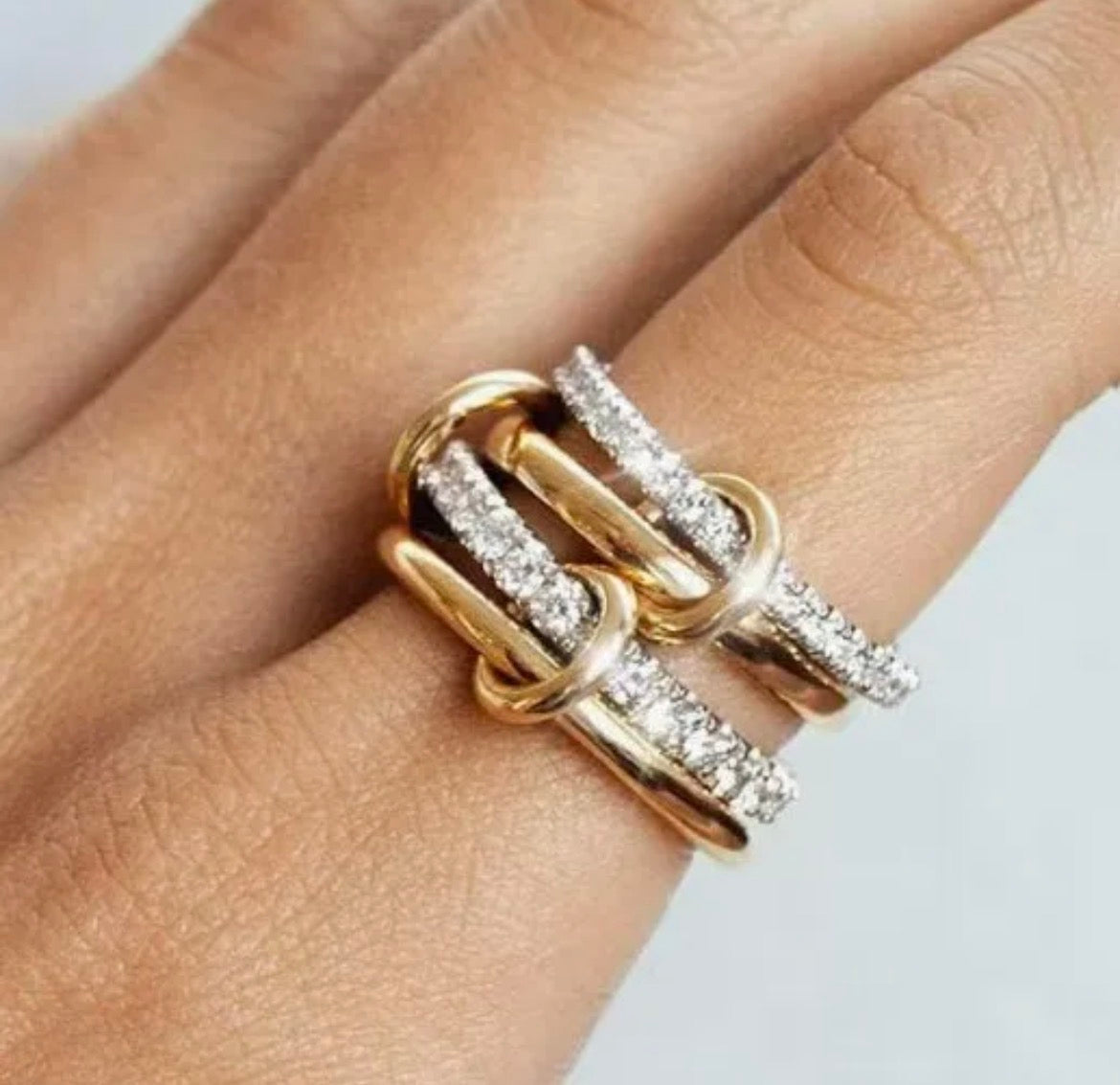 XIMENA RING TWO TONES