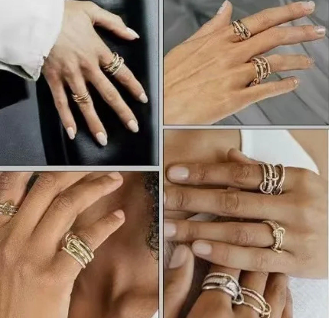 XIMENA RING TWO TONES