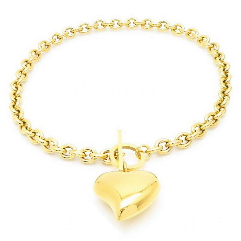 VERONICA HEART GOLD NECKLACE