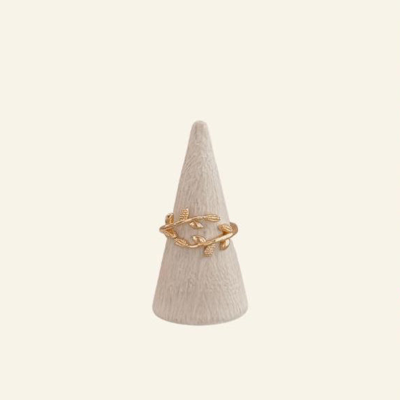 TWO WAYS LEAF RING